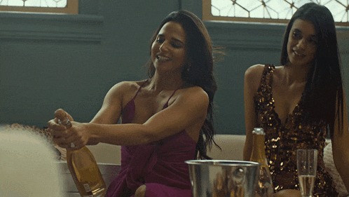 Popping Champagne Bottle Aaliyah GIF - Popping Champagne Bottle Aaliyah Stephanie Nur GIFs