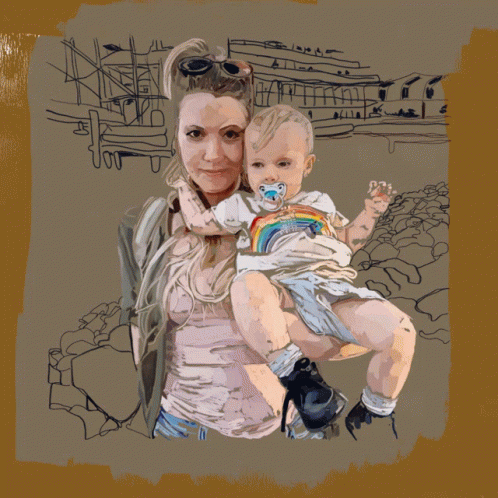 Portrait Rainbow GIF - Portrait Rainbow Mothers GIFs