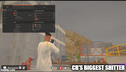 a screenshot of a video game with the words cb 's biggest shitter on the bottom