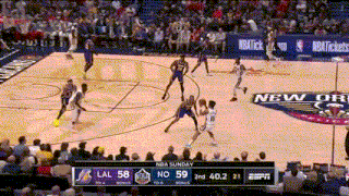 a basketball game is being played in new orleans on a sunday