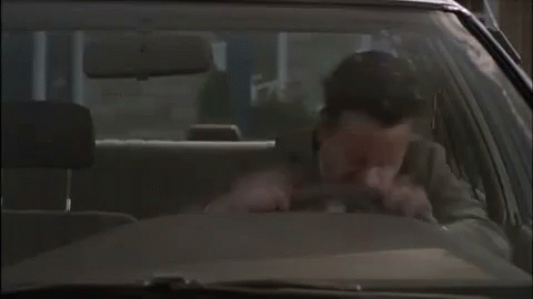 The Whole 9 Yards- Frustrated Car Scene GIF - The Whole Nine Yards Matthew Perry Oz Oseransky GIFs