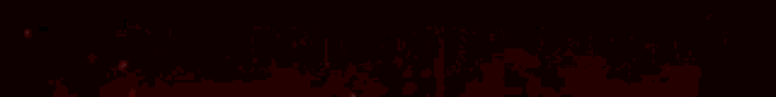 a pixelated image of a red light beam