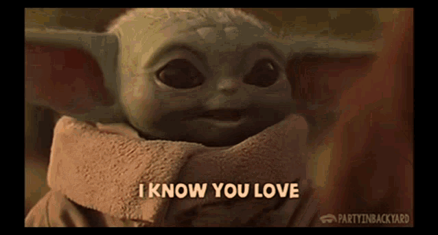 Baby Yoda They Call Me Cutie GIF - Baby Yoda They Call Me Cutie I Know You Love Me GIFs