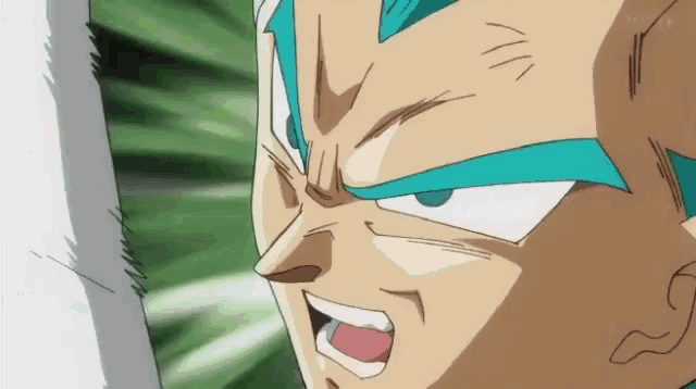 a close up of a cartoon character 's face with the letters n on the bottom