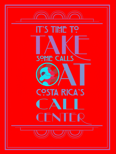 a red poster that says " it 's time to take some calls cat "