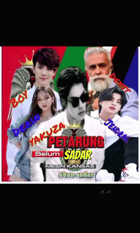 a poster for a movie called yakuza petarung