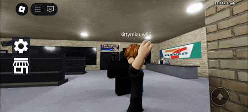 a screenshot of a video game with the name kittymiauw55 on the screen