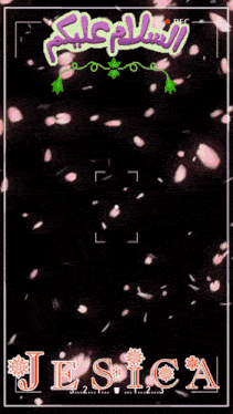 the name jessica is on a black background with flowers