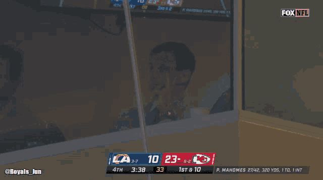 a fox nfl broadcast of a football game