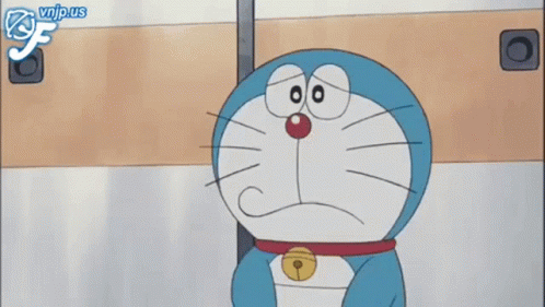 Doraemon Scared GIF