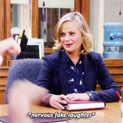 Nervous Laughter GIF - Nervous Laughter Parks And Recreation GIFs