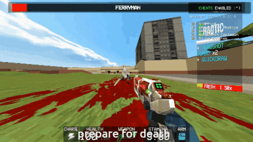 a video game with the name ferryman on the top