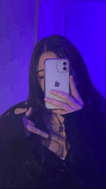 a girl is taking a picture of herself in a mirror with her iphone