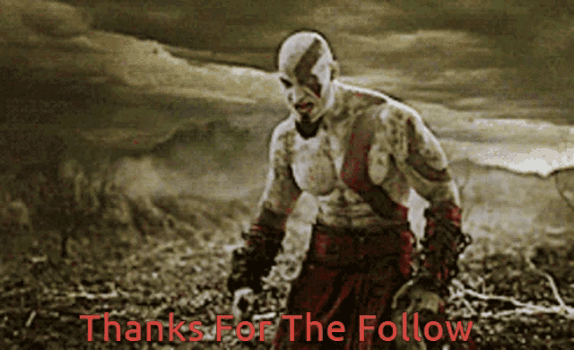 Follow Thanks For The Follow GIF - Follow Thanks For The Follow Kratos GIFs
