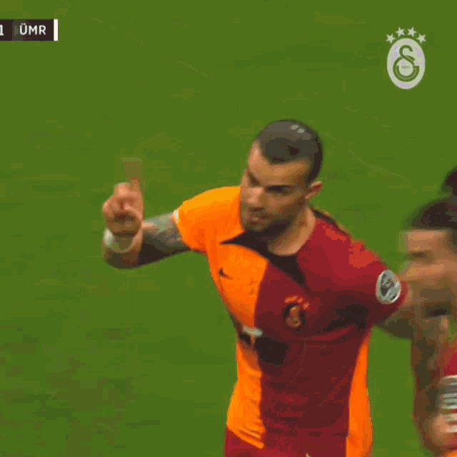a soccer player with the number 41 on his shorts is on the field