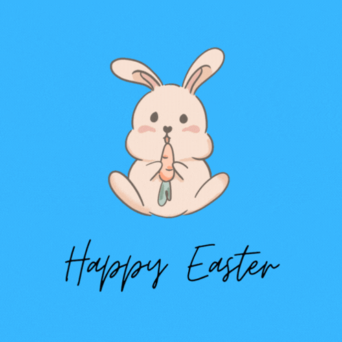Happy Easter Bunny GIF - Happy Easter Bunny Blue GIFs
