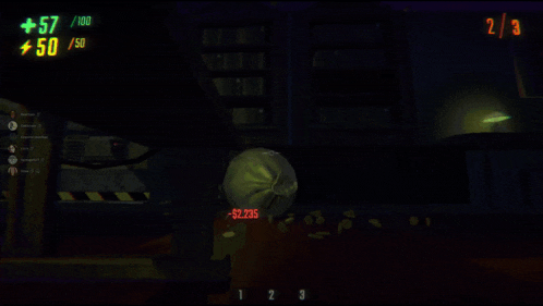 a screenshot of a video game shows a shark with a score of 57/100