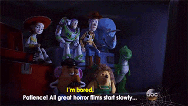 a group of toy story characters including mr potato head