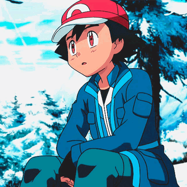 a cartoon character wearing a red hat with the letter s on it