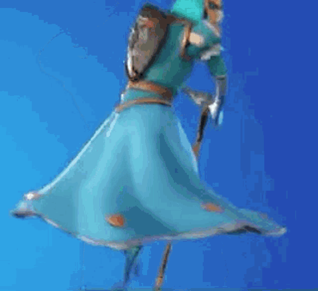 a cartoon character is dancing with a cane and a crown on a blue background .