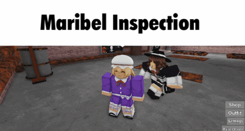 a screenshot of maribel inspection with a girl in purple