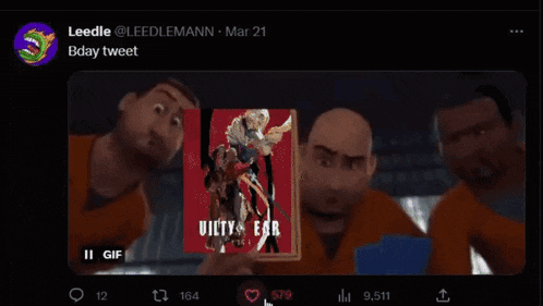 a screenshot of a tweet by leedle on march 21