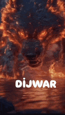 a picture of a monster with the word dijwar written below it