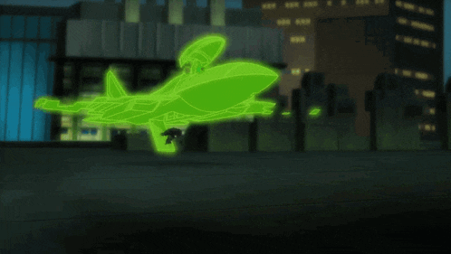 batman and green lantern are standing next to each other in front of a clock