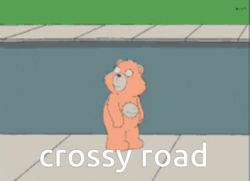 Crossy Road Run Over By A Truck GIF