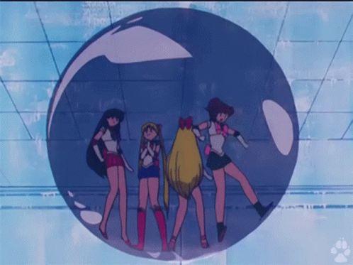 Sailor Moon Bubble GIF - Sailor Moon Bubble Stuck GIFs