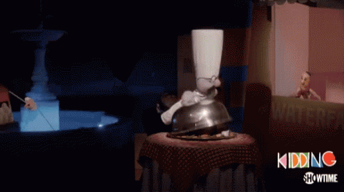 The Surprised Chef Apple In The Mouth GIF - The Surprised Chef Apple In The Mouth Dish GIFs