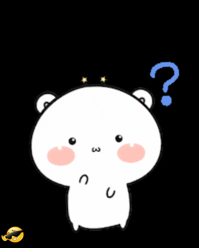 a bear with a question mark and the word kenapa