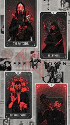 tarot cards with the watcher the hunter and the spellcaster
