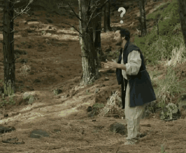 a man standing in the woods with the words slow yourself adventurer on the bottom