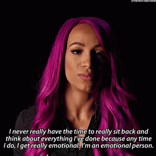 Sasha Banks I Never Really Have The Time To Really Sit Back GIF - Sasha Banks I Never Really Have The Time To Really Sit Back Thinking About Everything Ive Done GIFs