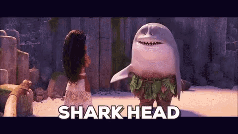 Sharkhead Sighs GIF - Sharkhead Sighs Moana GIFs