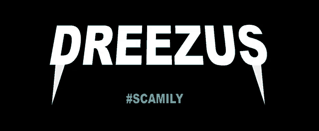 a black background with the word dreezus in white
