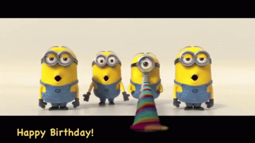 Minion Singing Happy Birthday GIF - Minions Happy Birthday Happy Birthday To You GIFs