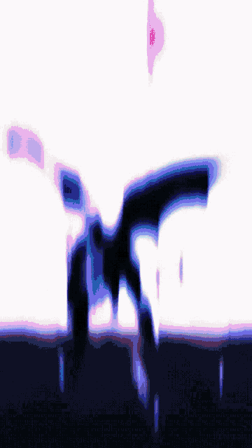 a silhouette of a devil with wings against a white background