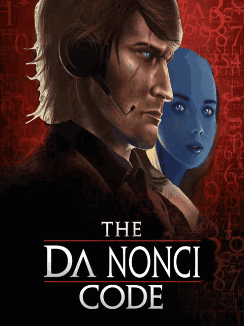 a movie poster for the da nonci code features a man and a woman