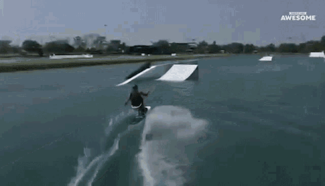 Wakeboarding People Are Awesome GIF - Wakeboarding People Are Awesome Ramp GIFs