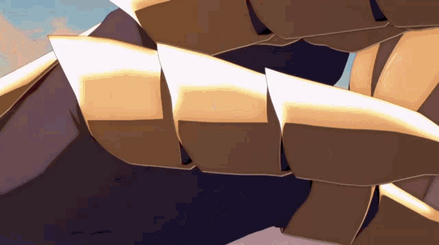 a close up of a cartoon character 's arm with sharp teeth