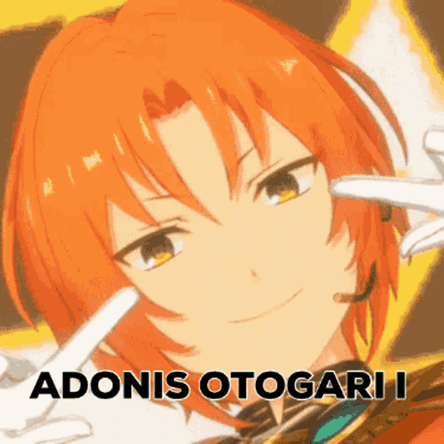 a cartoon character with the name adonis otogari i