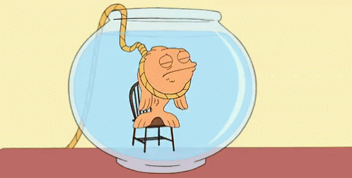 Fish Suicide - American Dad Hanging GIF - Hanging GIFs