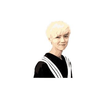 a man with blonde hair is giving a thumbs up sign