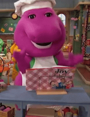 Barney Cook Book GIF - Barney Cook Book Cooking GIFs