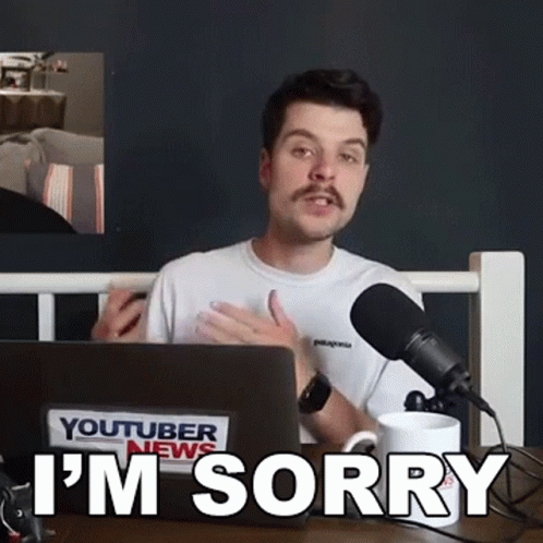 Im Sorry Benedict Townsend GIF - Im Sorry Benedict Townsend Youtuber News GIFs