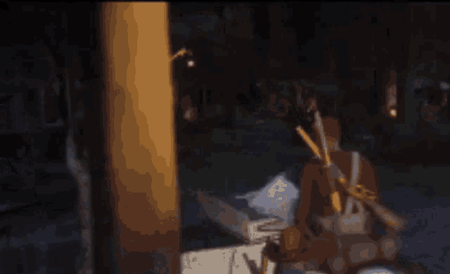 a man in a military uniform is holding a sword in a video game
