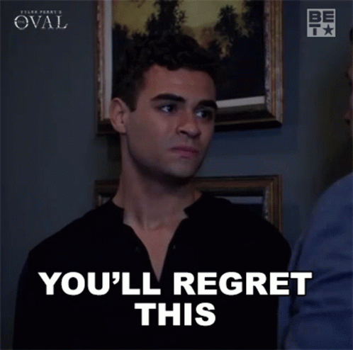 Youll Regret This Jason Franklin GIF - Youll Regret This Jason Franklin The Oval GIFs