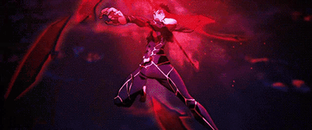 a pixel art of a person with a sword